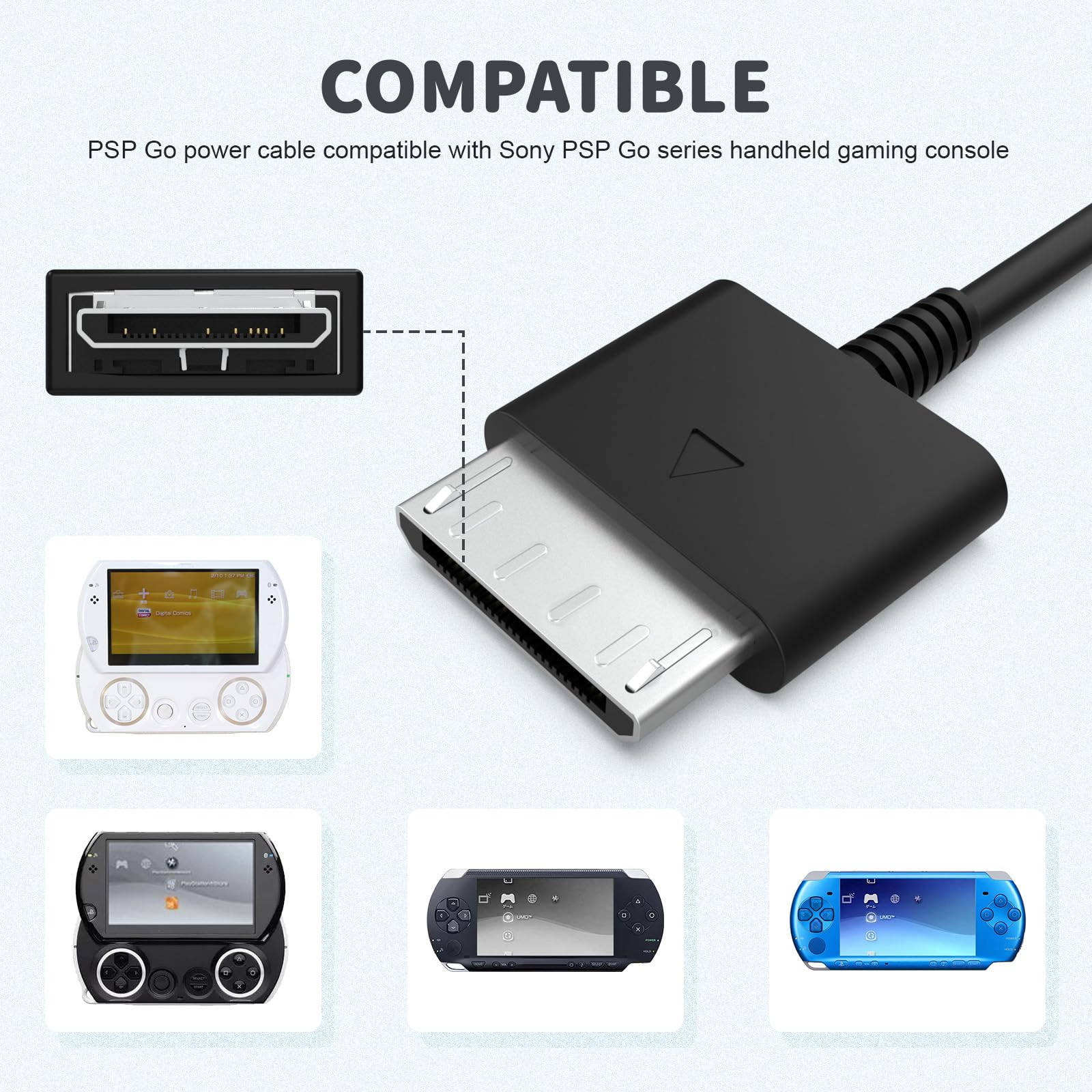Amazon.com: Zosvoses PSP Go Charger Cable Compatible with Sony PSP